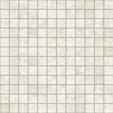 GRUNGE WHITE MOSAIC 2.5x2.5 29.75x29.75 0