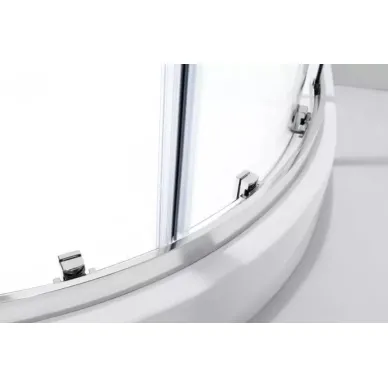 Душевой уголок Cezares Molveno (MOLVENO-RH-2-110/80-P-Cr) 110x80 см, профиль хром/стекло рифленое 1