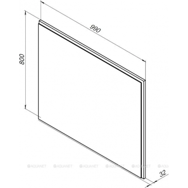 Зеркало Aquanet Nova Lite 100 (00249519) дуб рустикальный LED 7