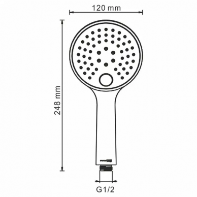 Душевая система Wasserkraft (А71208) золото 15