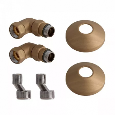 Комплект подключения для полотенцесушителя Point (PN93412BR) 3/4