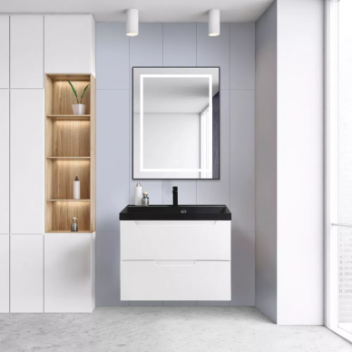 Раковина BelBagno Marino (BB800/455-LV-ART-ALR-NERO) 80 см 5