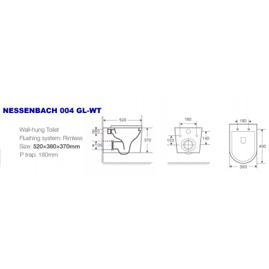 Инсталляция Welt Wasser AMBERG 497 + NESENBACH 004 GL-WT + AMBERG RD-CR в комплекте с унитазом, безободковый, с сидением микролифт 3