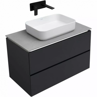 Тумба для ванной Allen Brau Infinity 85 (1.21001.AM) c подсветкой. антрацит матовый 6