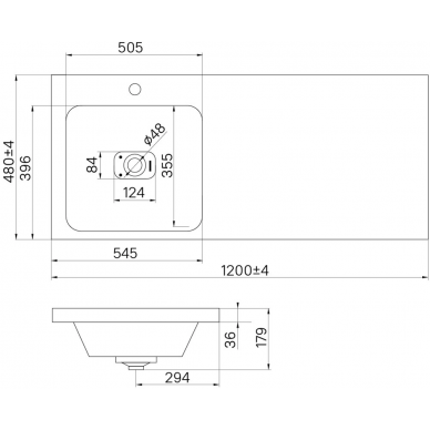 Тумба для ванной Iddis Optima Home (OPH12LDi95K) 120 см, с дверцами, с раковинной (чаша слева), белая 5