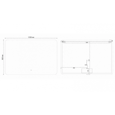 Зеркало Vincea (VLM-3BE120-2) (120x80) c сенсорным выключателем и диммером, с функцией антизапотевания 5