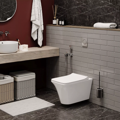 Чаша подвесного унитаза Cerutti SPA NIVOLET Aria (CT7779) безободковый, микролифт 9