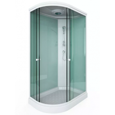 Душевая кабина Arcus Style (S-08 R) (120x80х215) (правая) профиль белый/матовое фактурное стекло 0