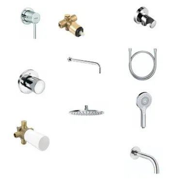 Душевая система Kludi Bozz 386340576 10 в 1 скрытого монтажа 0