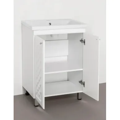 Тумба для ванной Style Line Канна ЛС-00000726 60 см, белая 3