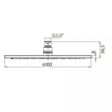 Верхний душ Cezares Articoli Vari (CZR-H-SPIC-20) 1