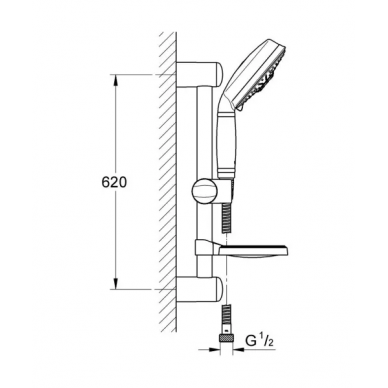 Душевой гарнитур Grohe Rainshower Rustic (27139000) 1