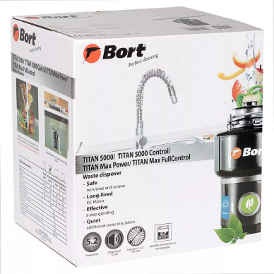 Измельчитель пищевых отходов Bort Titan 5000 Control (93410259) 6