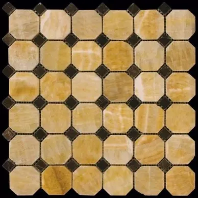 M073+M076-BP мозаика Оникс+Мрамор 50x50+15x15 305х305 0