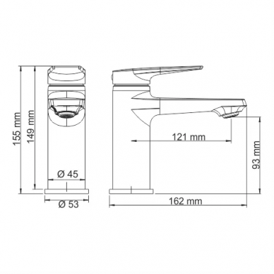 Смеситель для раковины Wasserkraft Glan 6600 (6603) черный 5