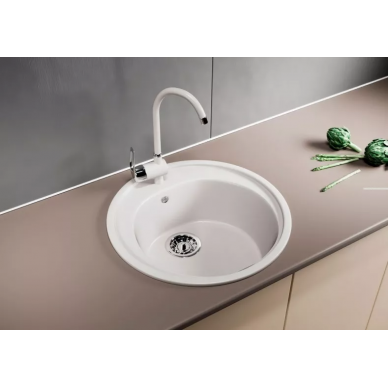 Мойка кухонная Mixline ML-GM11	(525075)	белый 5