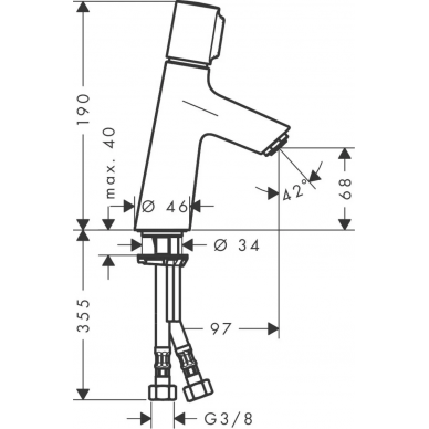 Смеситель для раковины Hansgrohe Talis Select S (72041000) 3