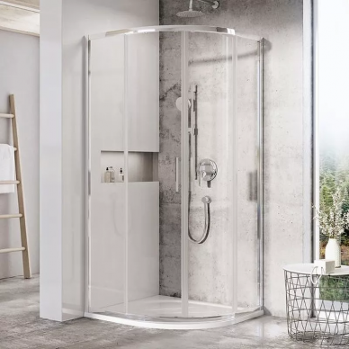 Душевой уголок Ravak Blix Slim LSCP4-90 (X3BM70C00Z1) 90x90 см, профиль хром/стекло Transparent 5