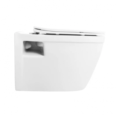 Чаша подвесного унитаза BelBagno Loto (BB070CHR/SC), безободковый, с микролифтом 6