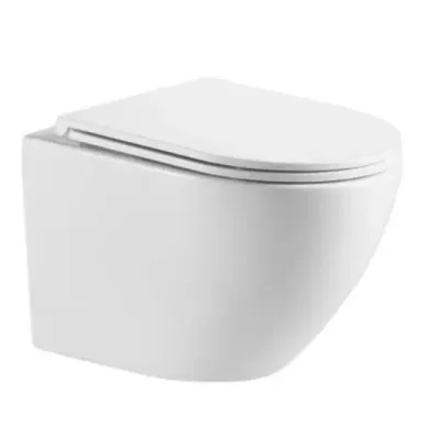 Инсталляция Welt Wasser BAMBERG 460 + MERZBACH 043 XL GL-WT + BAMBERG WT в комплекте с унитазом, безободковый, с сидением микролифт 1