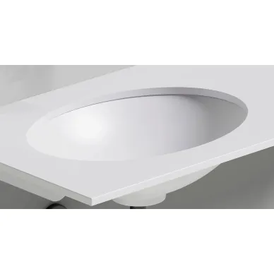 Раковина встраиваемая Salini Marea 11 1802211M S-Stone 55x40 см, белая матовая 5