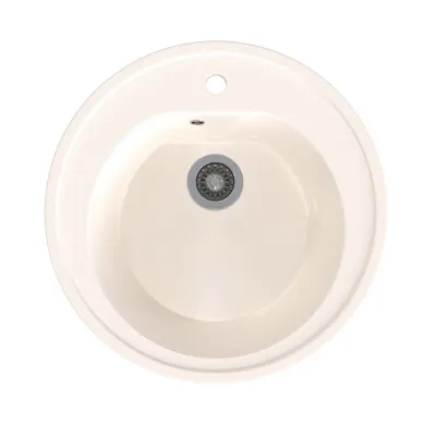 Мойка кухонная Mixline СТАНДАРТ ML-GMS02 551089 круглая, белый 0