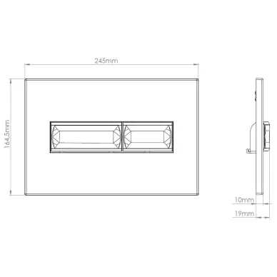 Смывная клавиша Vincea VFP-732MG серый матовый 1