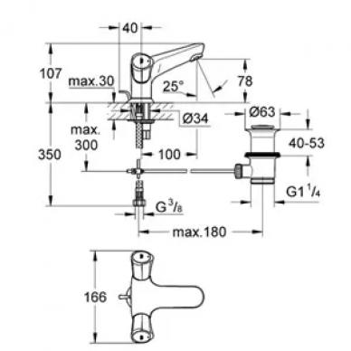 Смеситель для раковины Grohe Costa L (21390001) 1