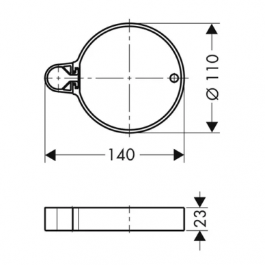 Мыльница Hansgrohe Casseta'C (28678000) 1