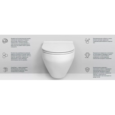 Чаша подвесного унитаза Am.Pm Spirit V2.0 FlashClean (C701700WH) 7