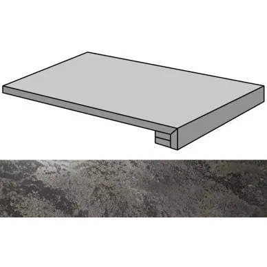 Iridio Black Lappato Gradone Rec-30 29.75x59.55 0