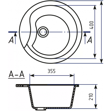 Мойка кухонная Mixline ML-GM12	(525079)	темно-серая 5