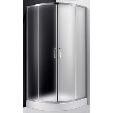 Душевой уголок Cezares Molveno R2 (MOLVENO-R-2-100-P-Cr) 100х100 см, рифленое стекло 0