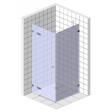 Душевой уголок Bravat Line (BS090.2116A) 90x90 см, профиль хром/стекло прозрачное 5