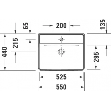 Раковина Duravit D-Neo 55 (2366550000) белая 6