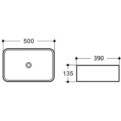 Раковина Comforty T-Y9378ML, (50x39 см), голубая матовая 7