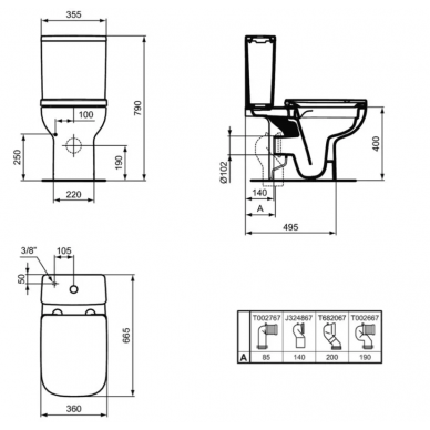 Чаша для напольного унитаза Ideal Standard I.Life A (T472101) 9
