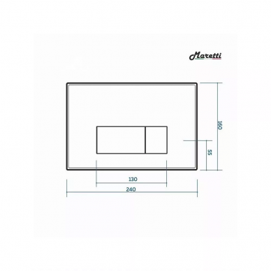 Комплект Maretti Calabria (CA29UM74052) унитаз CA10PBM29-844, инсталляция AC11P4534, кнопка AC12UM-740 5