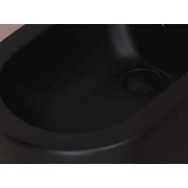 Биде ноольное Ceramicanova Metropol (CN4005MB) чёрное матовое 4