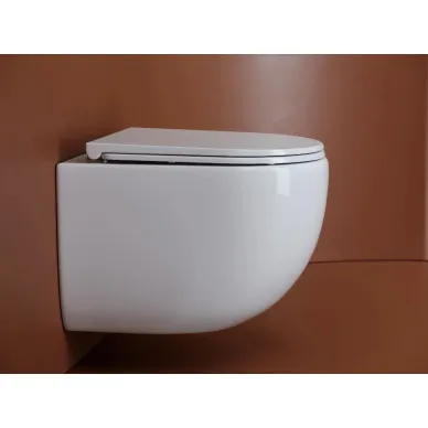 Унитаз подвесной Ceramicanova Up Rimless CN4007, белый глянцевый, смыв Торнадо, с сиденьем микролифт 7