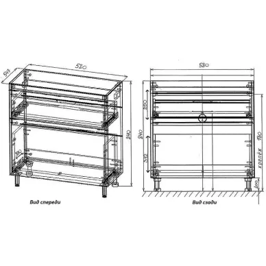Тумба для ванной Style Line Даллас Леон 120 СС-00002438 напольная, белая 6