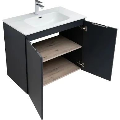 Тумба для ванной Aquanet Алвита New 277527 70 см, антрацит 1