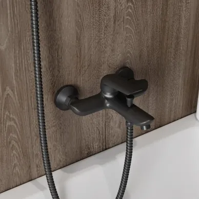 Смеситель для ванны Teymi Hanna T10266 чёрный матовый 6