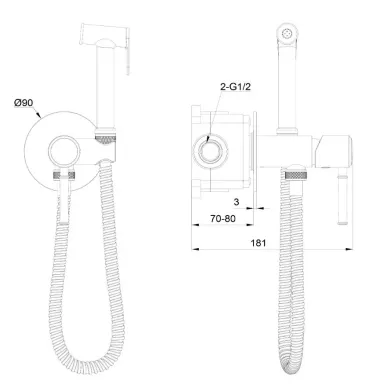 Гигиенический набор Wonzon & Woghand Tor WW-88829073-CR хром 1