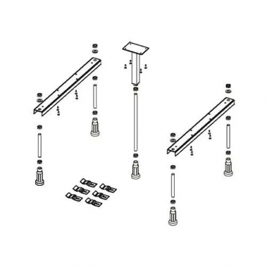 Комплект ножек Riho Basel 402/412  (POOTSET62) (5 ножек) 0