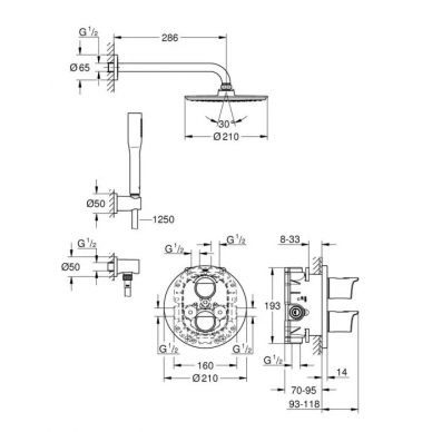 Душевая система Grohe Grohtherm 2000 (34631000) с термостатом 1