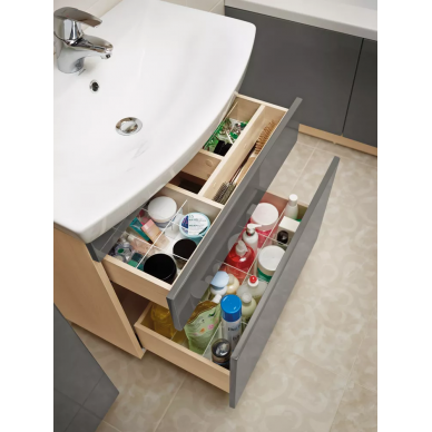 Тумба для ванной Cersanit Smart (SU-SMA-CA70/Wh) 70 см белый/ясень 3
