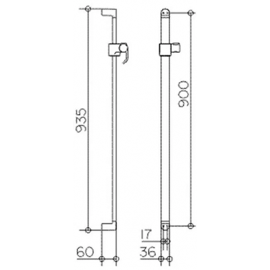 Душевой гарнитур Keuco Elegance New (51685010900) 2