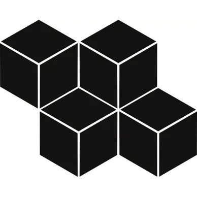 Uniwersalna Mozaika Prasowana Nero Romb Hexagon 20,4х23,8 0