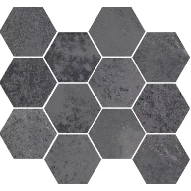 CORTEN IRON NAT MOSAIC HEXAGON 30x28 0